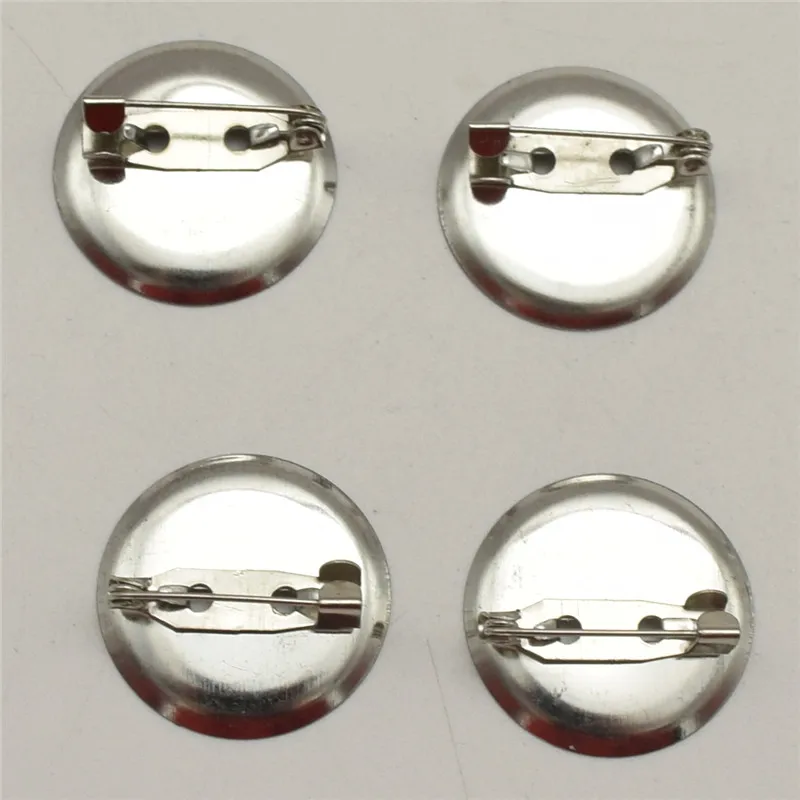 Металлическая брошь с круглыми застежками 500 шт. 24 мм фурнитура для диска базовая