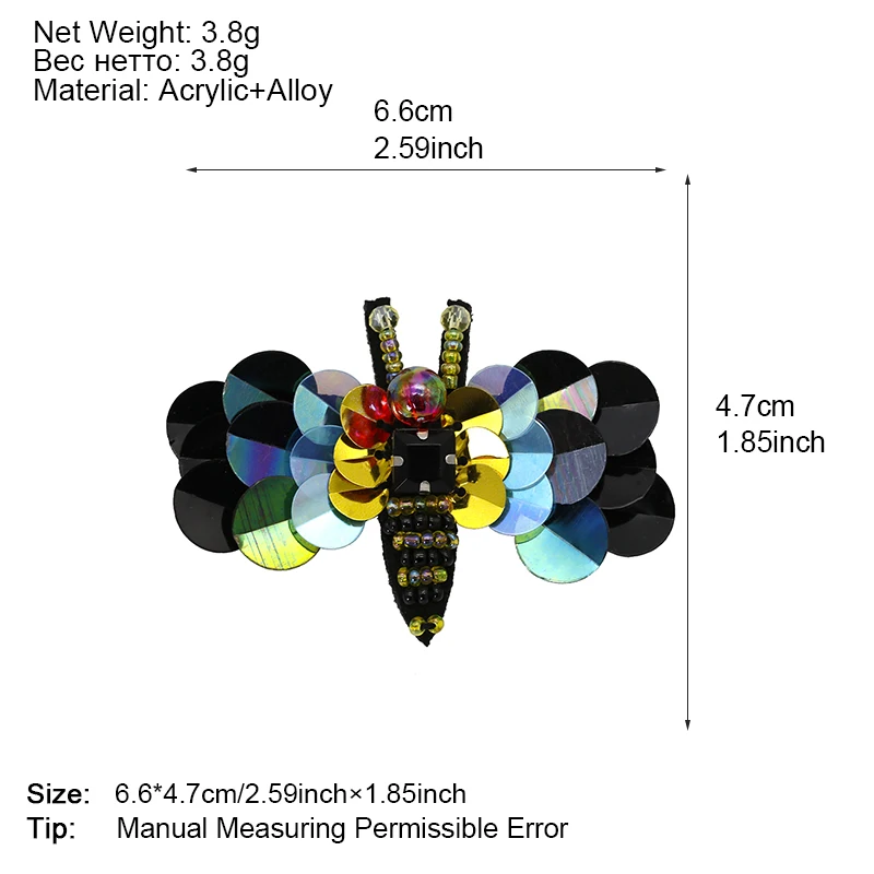 ALLYES броши в виде пчел для женщин ювелирные изделия красивые красочные акриловые