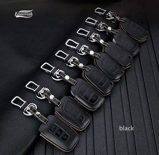 4D высококачественный кожаный чехол для автомобильного ключа держатель Hyundai IX35 IX25