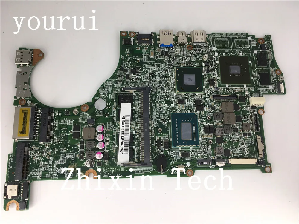 

Yourui NBMA311003 NB.MA311.003 DA0ZQKMB8F0 для Acer Aspire V5-572 V5-572G материнская плата портативного компьютера с i5-3337u Процессор 4 Гб памяти