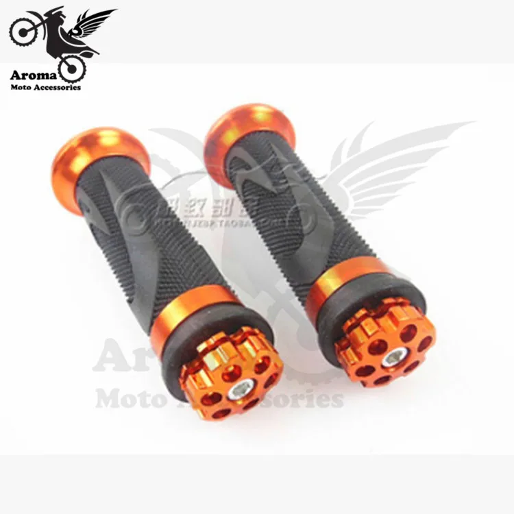 

8 colors optiona motorcycle handlebar colorful motorbike grips moto hand grips purple red orange black gold sliver green blue