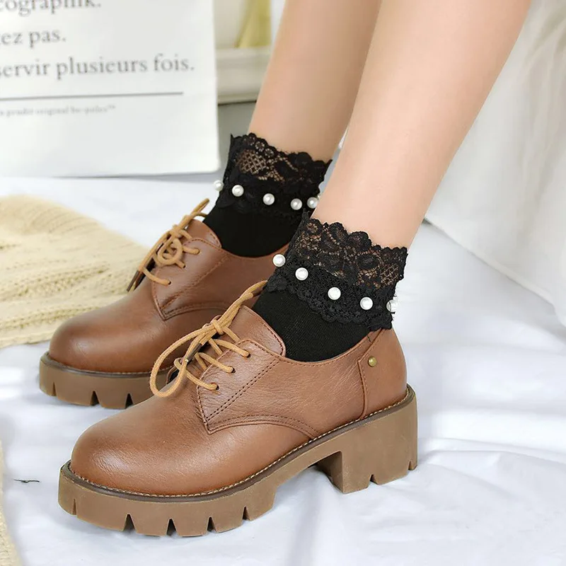 [COSPLACOOL] Новые Модные женские носки ручной работы в стиле ретро Харадзюку весна