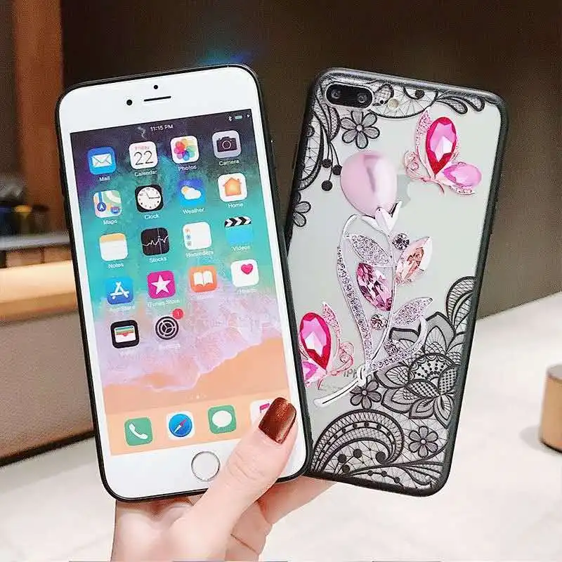 Emboss Cases For Huawei Y9 Y7 Pro Y6 Prime 2019 2018 P9 Lite Mini Enjoy 7 P20 P10 Nova 3E Edge Plastic Hollow Cover |