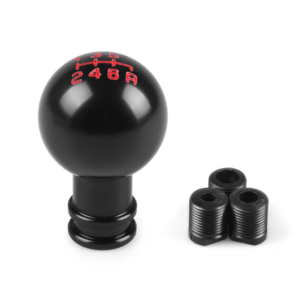 6speed black Универсальный Гоночный 5/6/10 Скорость ручка переключения рулевого механизма Автомобиля ручная автоматическая ручка рукоятка для рычага переключения передач рычаг черный, серебристый цвет - Название цвета: 6speed black