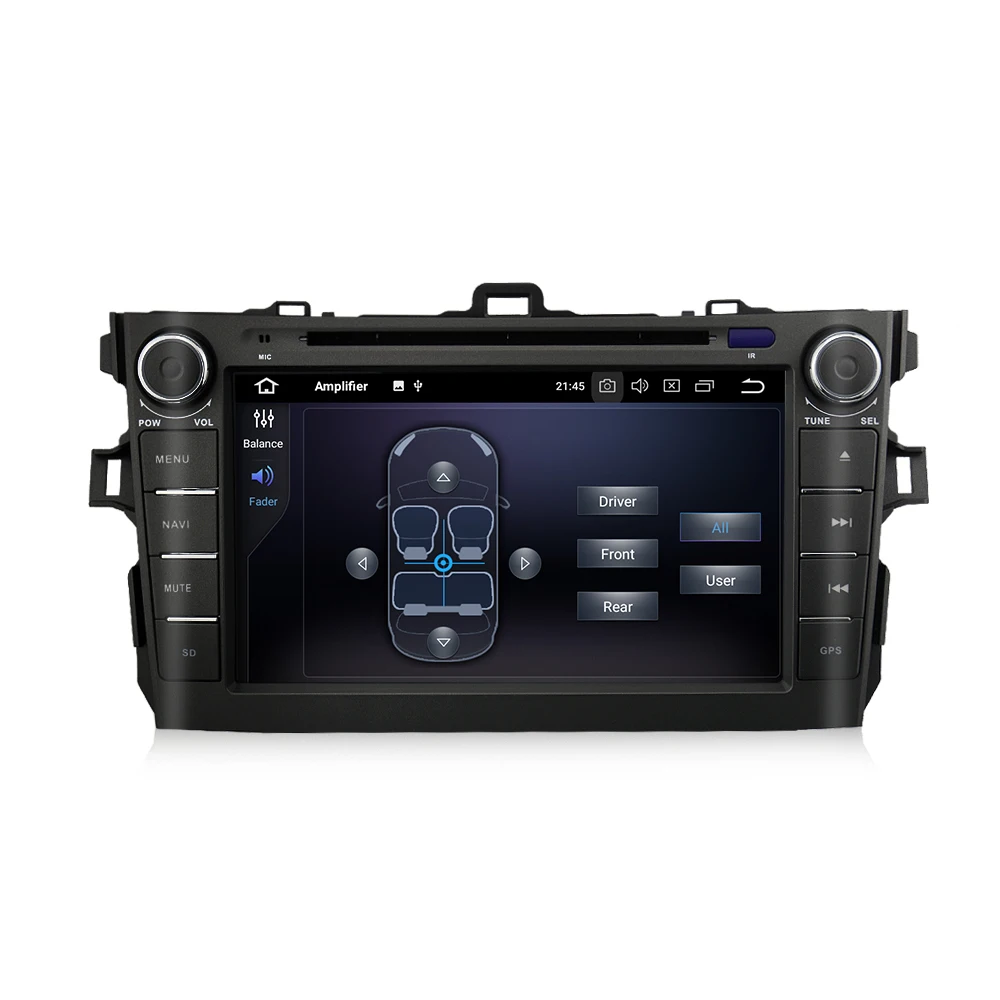 EKIY автомобильный DVD GPS Навигатор Радио для Toyota Corolla 2007 2008 2009 2010 2011 8 ''IPS 2Din Android 9 0