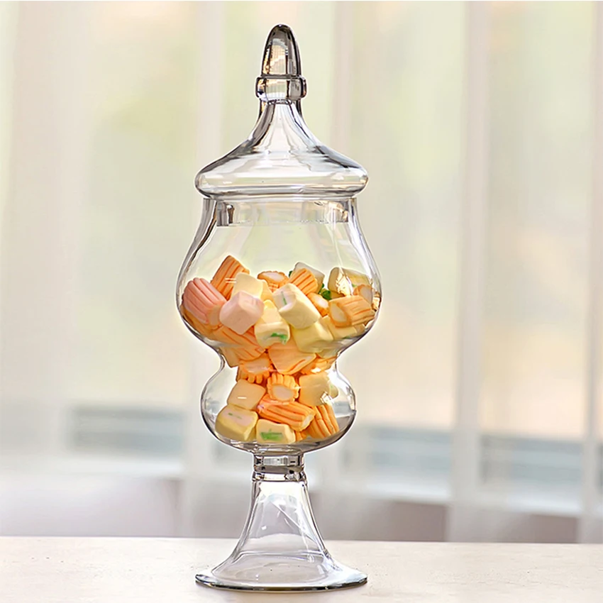 Новые прозрачные бутылки для хранения крышки Пыленепроницаемая стеклянная