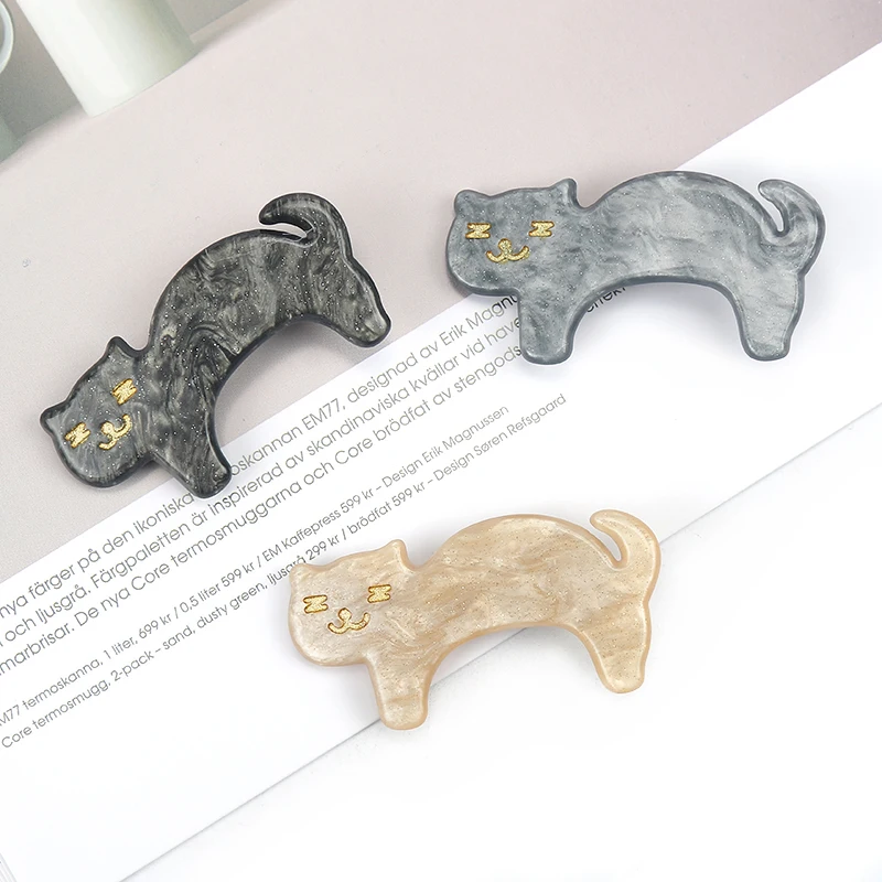 

Japan and Korea Lovely Women Hairpin With Acetate Cat Fresh and Temperate Contracted Hair Clip Hair Accessories