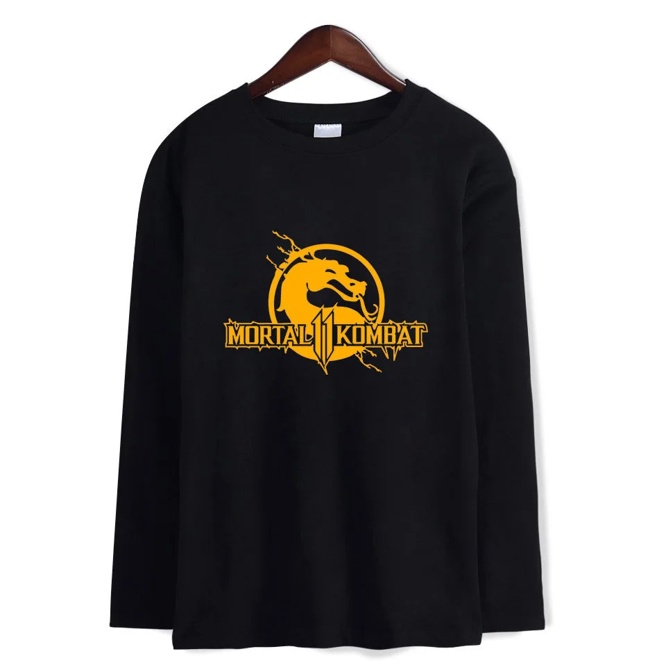 Mortal Kombat 11 игры мультфильм футболка с длинным рукавом для женщин мужчин аниме