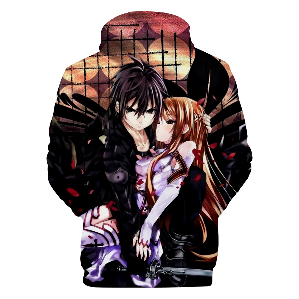 3-20 years hoodies Sword Art Online 3d printed hoodie men/boys SAO Game sweatshirt harajuku streetwear Jacket coat Kids clothes