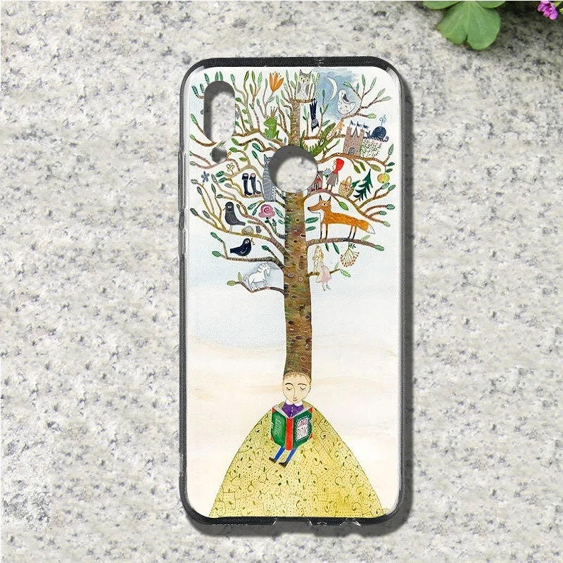 tree of life Soft TPU Mobile Phone Case Cover For Huawei p smart Honor 4C 5C 6A 6X 7X 8X 9 lite V8 V9 Play V10 shell | Мобильные