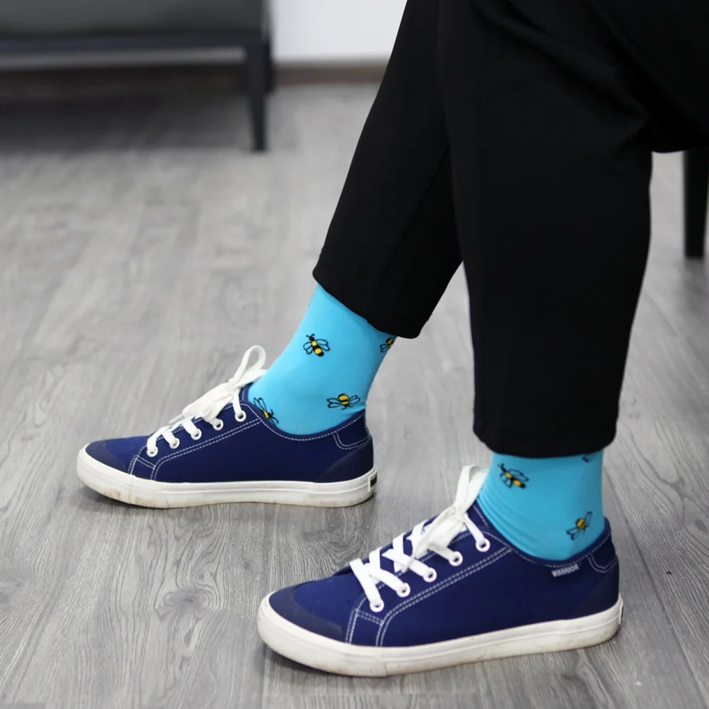 Матч на шнуровке Новая мужская мода платье хлопковые носки подарок свадьбу: