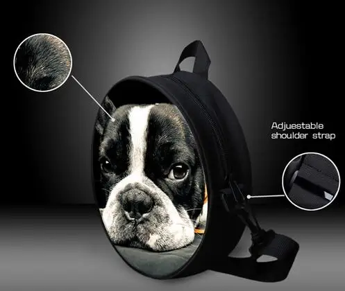 Модный Круглый мини рюкзак для девочек маленькая сумка на плечо в полоску детей