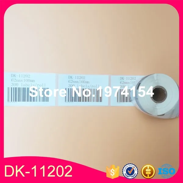 24X рулоны совместимые с Brother ярлыки Φ dk 11202 dk11202 1 черным картриджем 300 шт. в рулоне