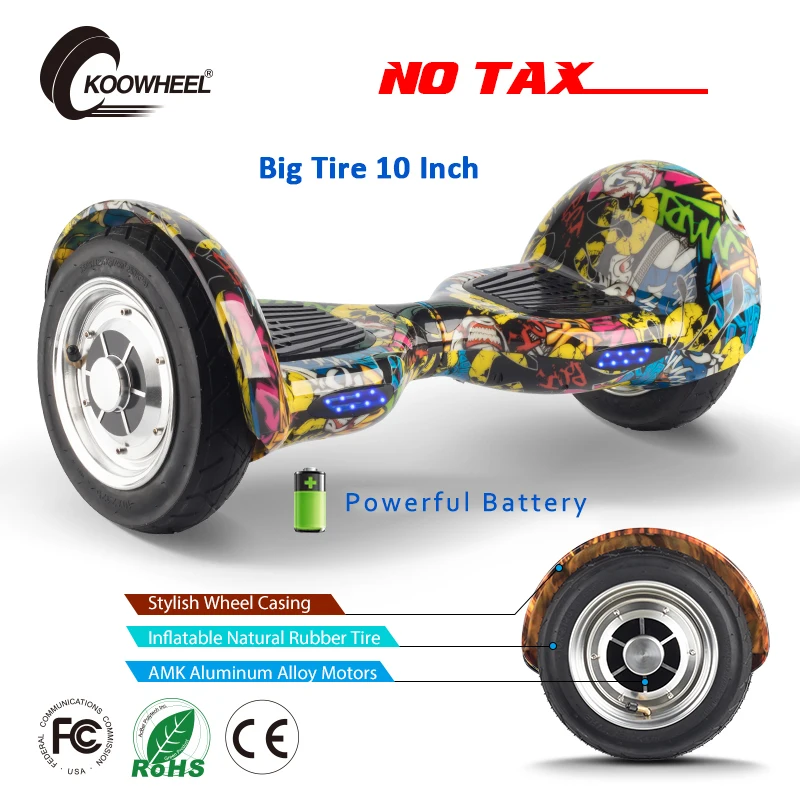 Koowheel Electric Hoverboard 10 inch Samsung Battery 2 Wheels Self Balancing Scooter Skatebord | Спорт и развлечения