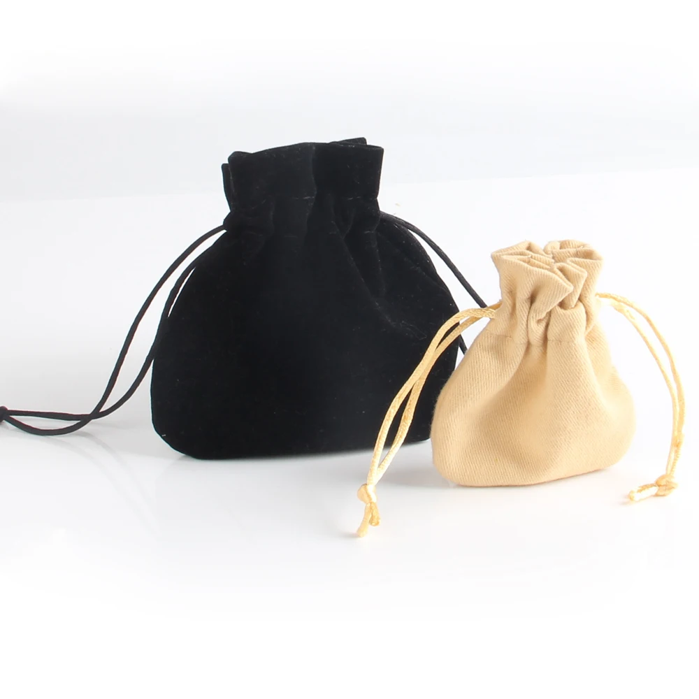 Custom / Wholesale print Logo Small cotton cloth bag jewelry bag