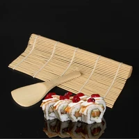 bamboo mat for sushi set sushi mold onigiri rice egg roll rice maker sushi roller perfect magic roll 1x spreader