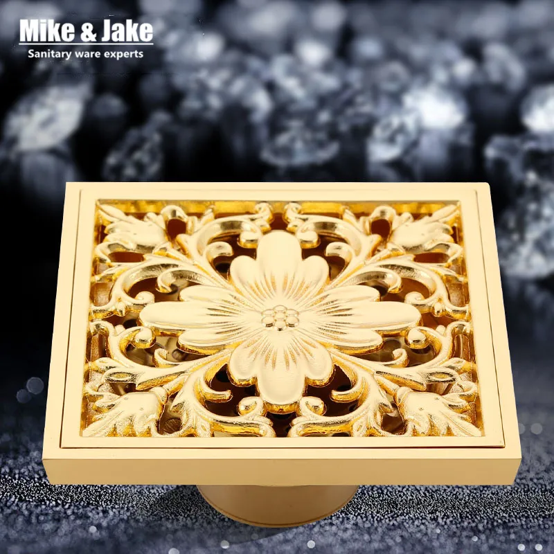 10*10 см винтажная Т образная Античная латунная ванная квадратная душевая