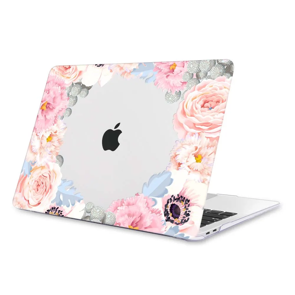 Чехол с кристальным принтом с клавиатурой, Защитная пленка для экрана для MacBook A1932 Air Pro retina 12 13 15 Touch Bar A1989 A1990 - Цвет: Z004
