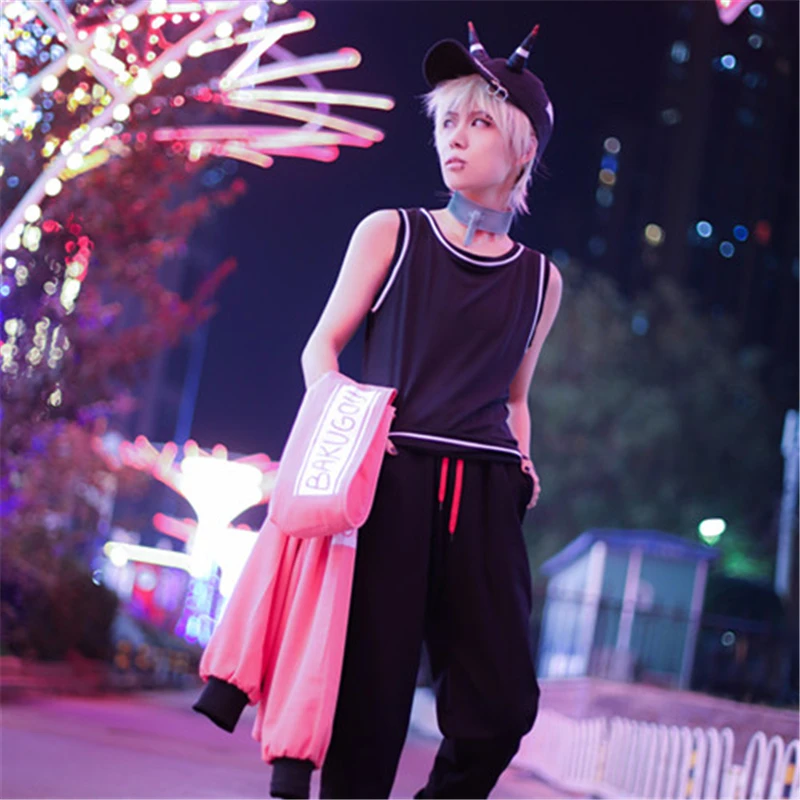 Костюм кацуки для косплея «My Hero Academy Dai Ly bakugo», повседневные Костюмы на зиму и осень, костюмы аниме, топ+ пальто+ штаны+ шапка