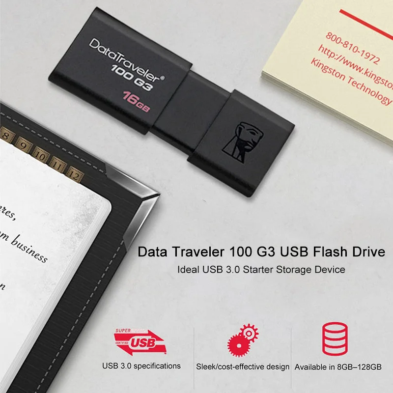 Kingston 16 GB USB флеш-накопители usb 3 0 флешки высокоскоростные DT100G3 gb memoria stick |