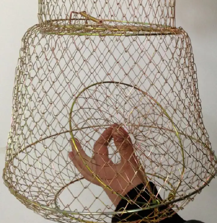 Finefish переносная клетка для рыбной ловли складная в форме барабана стальная
