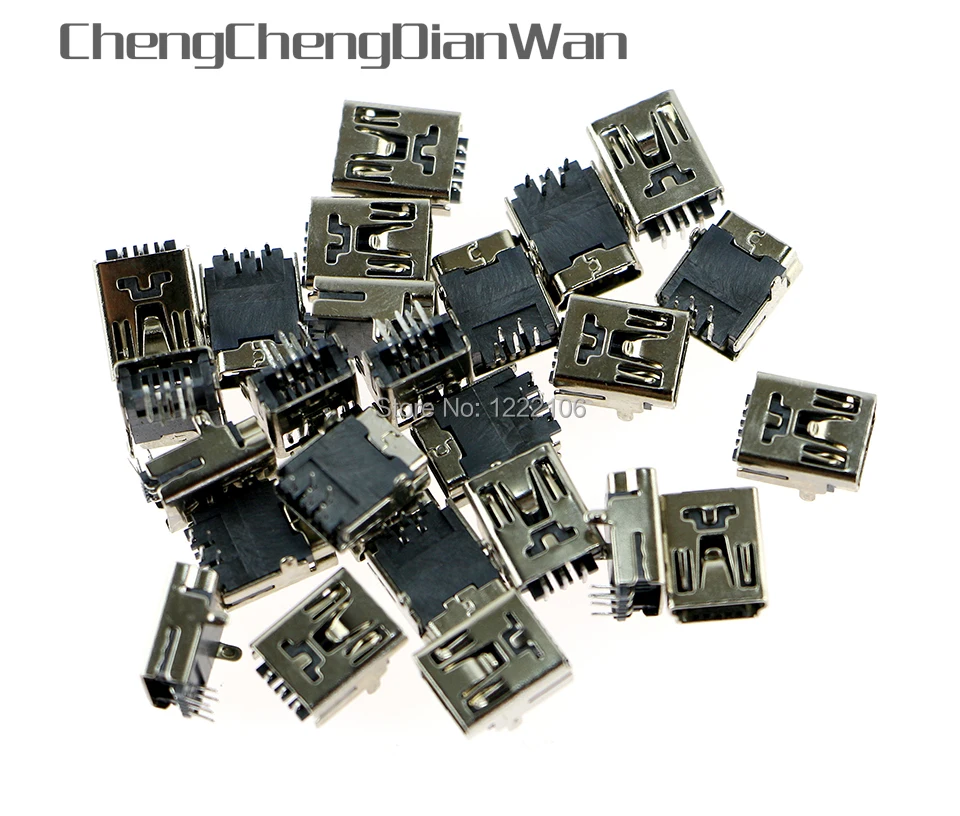 ChengChengDianWan 200 шт./лот Новый 5 контактный разъем Mini USB для передачи данных и зарядки