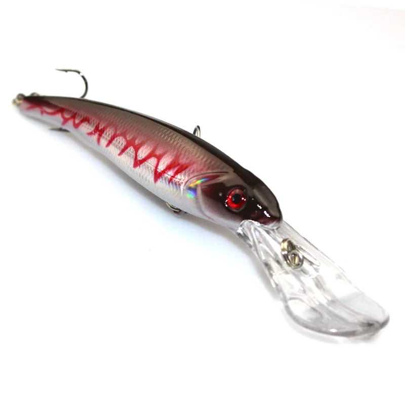 New Minnow Fishing Bait165mm 29g Deep Sea Trolling Jigging Lures 8color Hooks Tackle | Спорт и развлечения