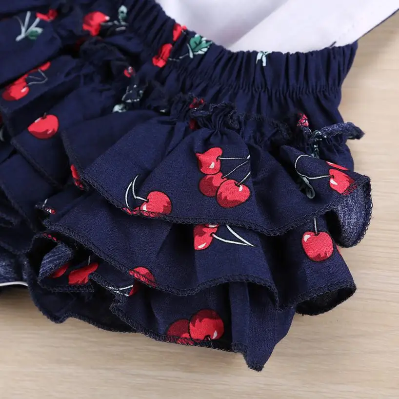 Детская одежда очаровательные детские ползунки с оборками для девочек на день