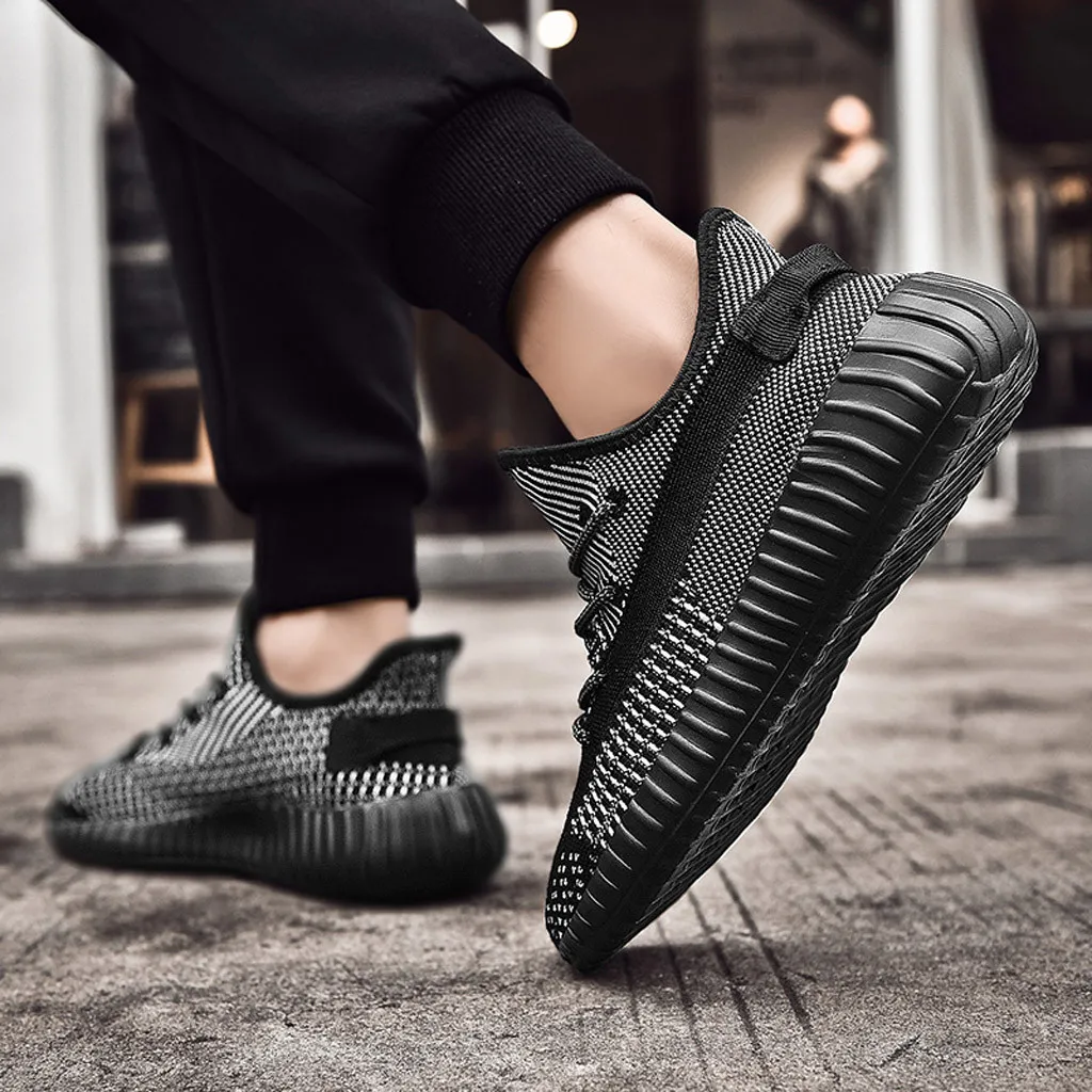 Мужские кроссовки дышащая повседневная Толстая основа Мужская обувь модная