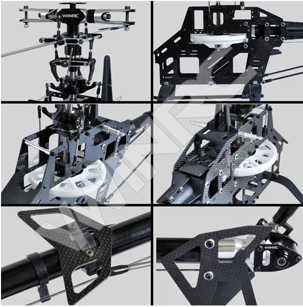 Радиоуправляемая модель 3D ARF CARBON VWINRC 550E 6ch rc вертолет 6CH flybar комплект аналогичен trex