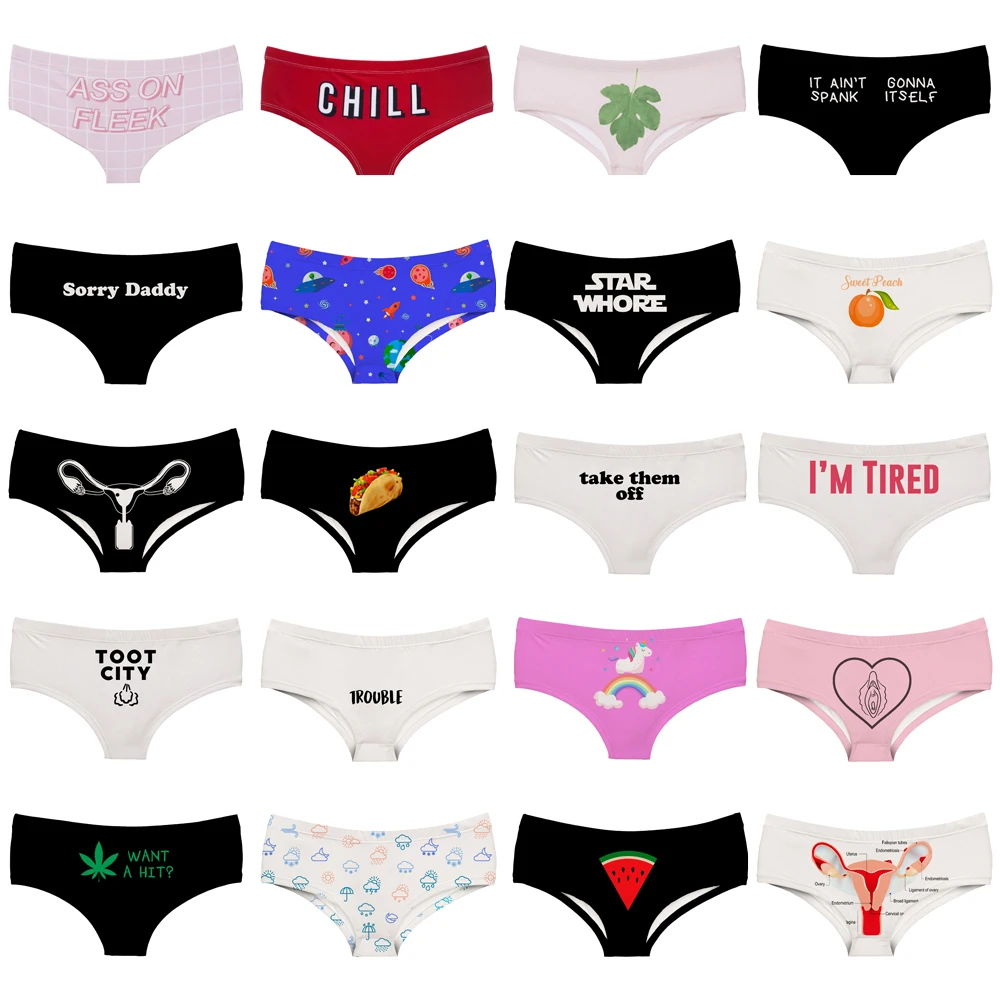 LEIMOLIS единорог мультфильм животных Забавный принт сексуальные горячие трусики