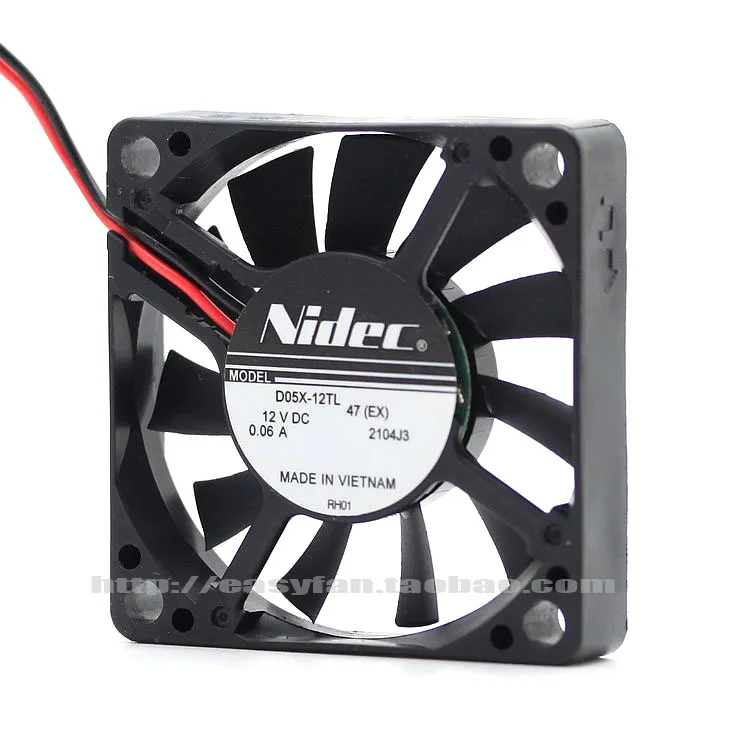 Новый NIDEC 5010 5 см и 5 см тишина D05X-12TL 12V 0.06A Вентилятор охлаждения