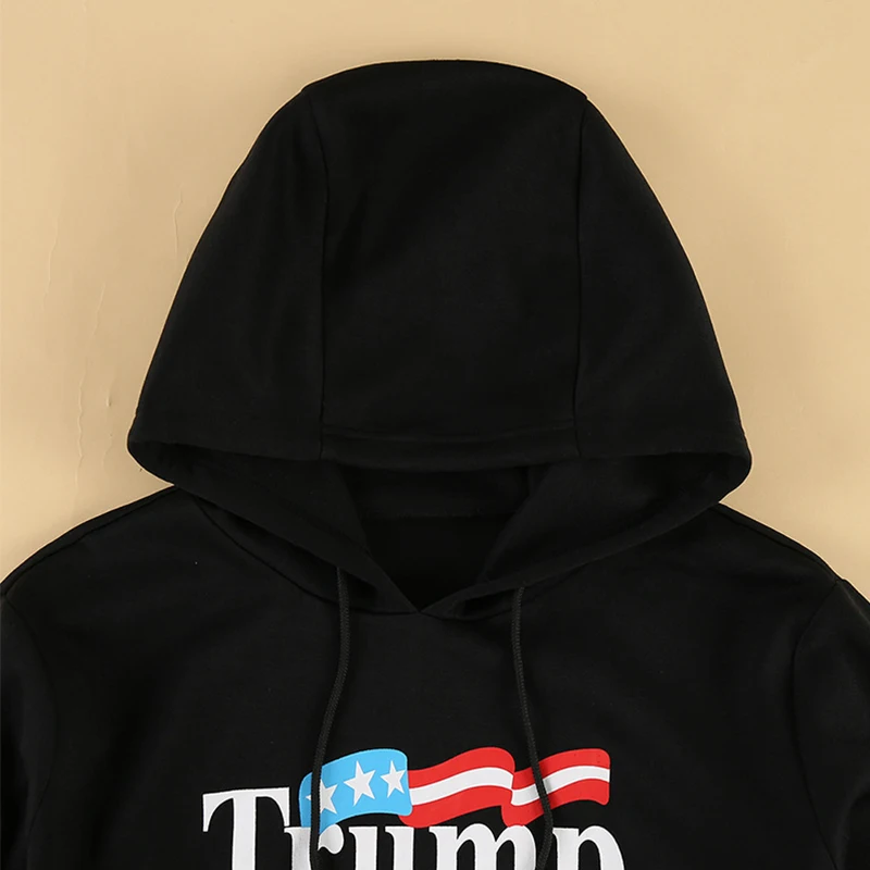 2020 американская президентская Мужская черная толстовка с капюшоном Trump Campaign