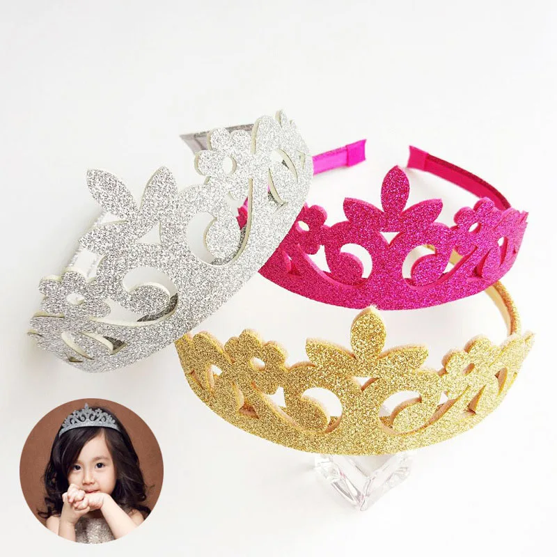 BNWIGE Baby Hairband Crystal Tiara Princess Crown Hair Hoop Headbands Boutique kids Girl Accessories | Детская одежда и обувь