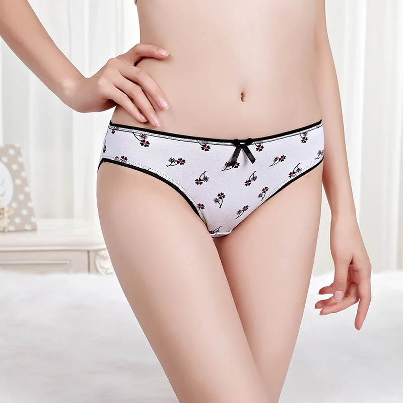 1 шт. хлопковое женское нижнее белье с низкой талией комфортные мягкие