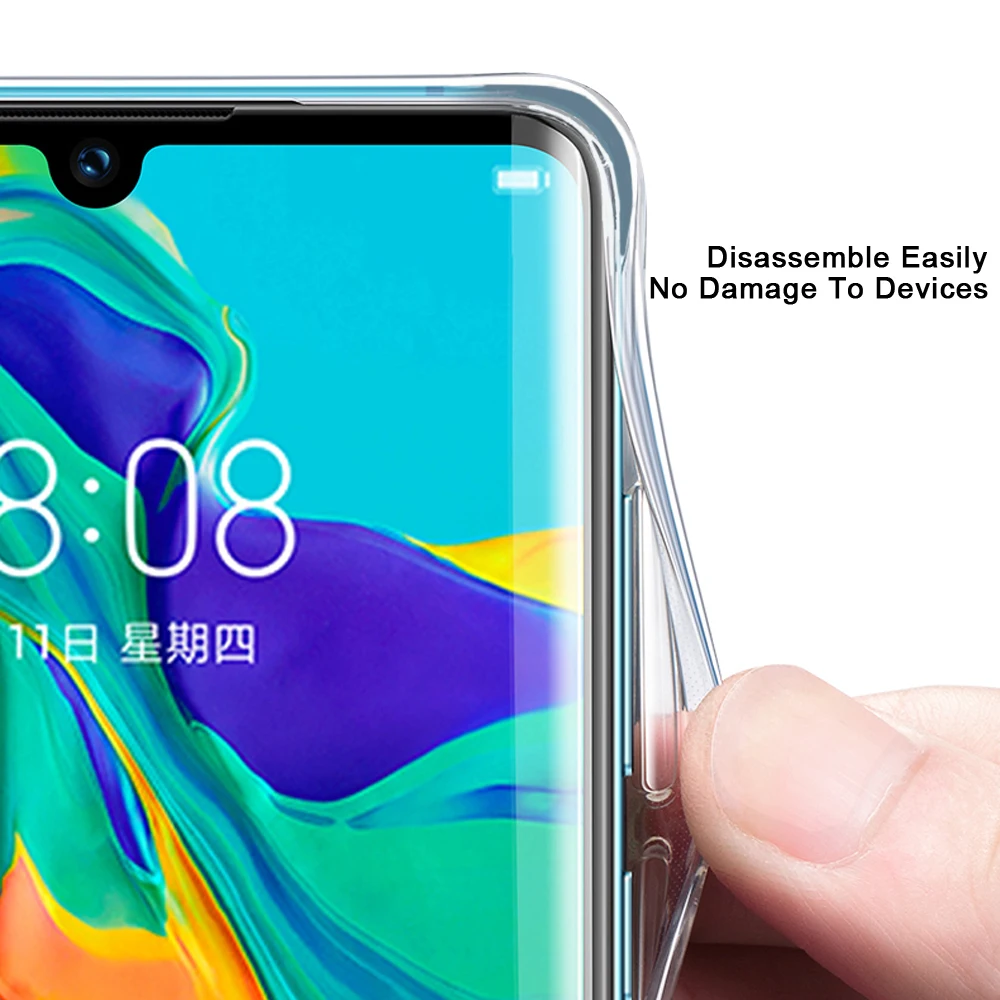 Оригинальный прозрачный чехол для Huawei P30 Pro Прозрачный ударопрочный Модный Lite Mate