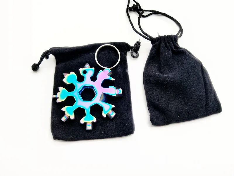 EDC Tool 18-in-1 Multi-tool Card Combination Compact and Portable Biking Products Snowflake Tools | Спорт и развлечения