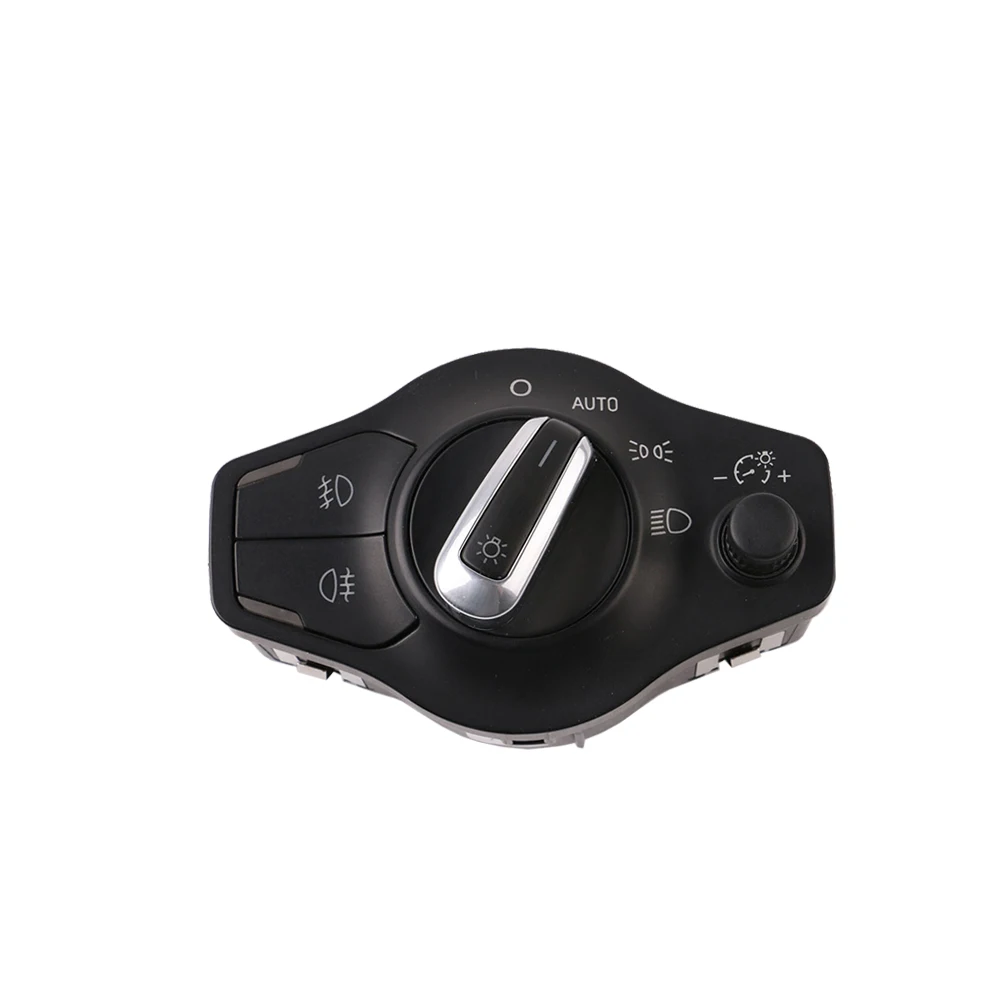 Auto Switch Хром Авто головного средства ухода за кожей Шеи светильник тумана светильник переключатель Управление дождь Сенсор для Audi A4 2009- B8 S4 A5 S5 Q5 2009- 8K0941531AS 8UD955559B - Цвет: Auto Switch