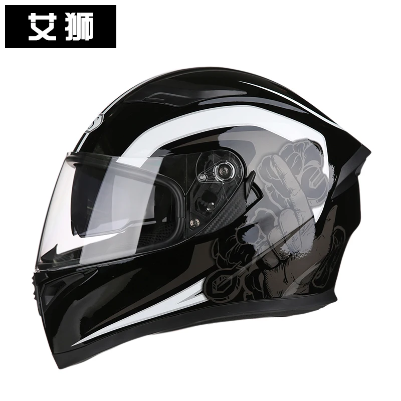 Высокое качество moto rcycle полное лицо гоночный шлем casco moto четыре сезона универсальный для мужчин и женщин casco moto cross capacete - Цвет: a3