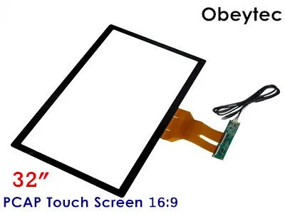 Obeytec 32 &quotPCAP проекционный емкостный сенсорный экран 10 касаний стеклянный датчик