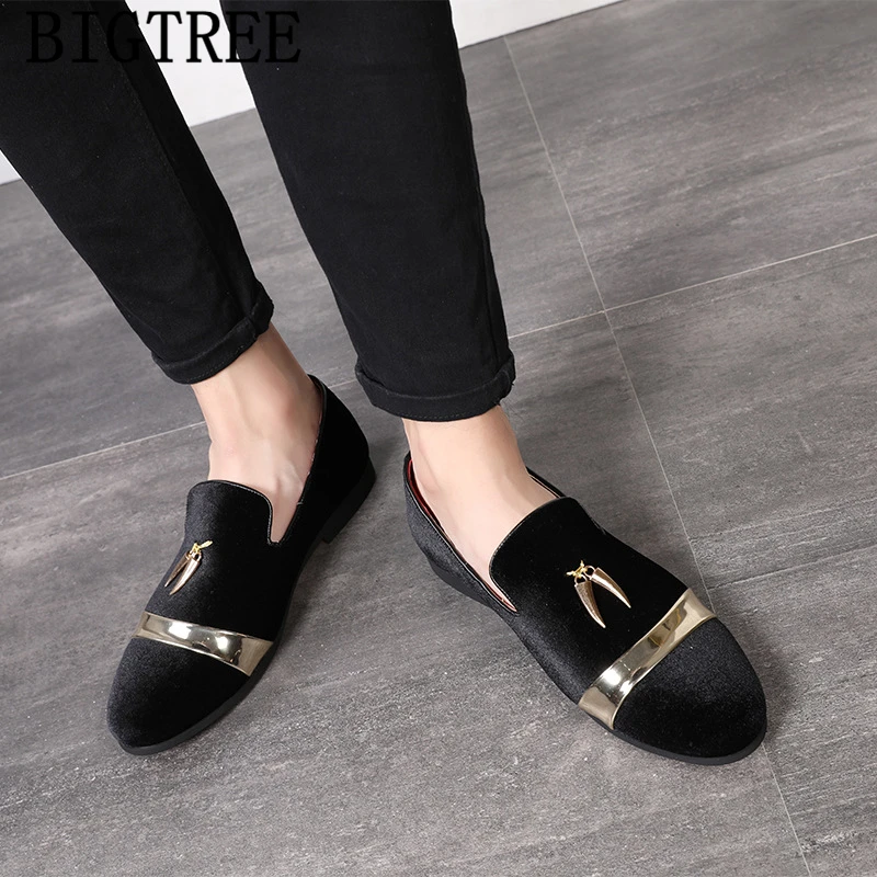 

Loafers Men Party Shoes Brand Formal Shoes Men Classic Italian Wedding Shoes Men For 2021 Big Size Sepatu Slip On Pria Ayakkabi