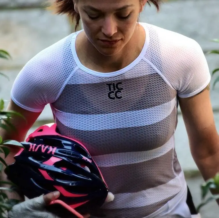 Grey short sleeve Женское Спортивное нижнее белье в горошек из полиэстера с сеткой розового и черного цветов - Цвет: Grey short sleeve