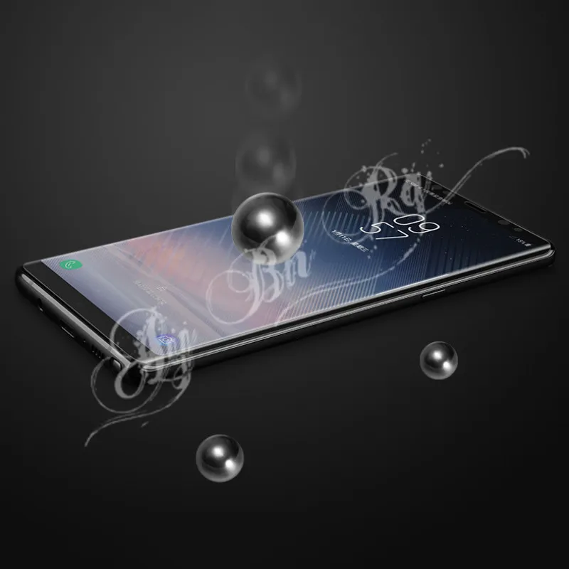Цвет 3D полное покрытие закаленное стекло протектор экрана для samsung Galaxy S8 Plus Note 9 8 черный Золотой Синий Серебряный