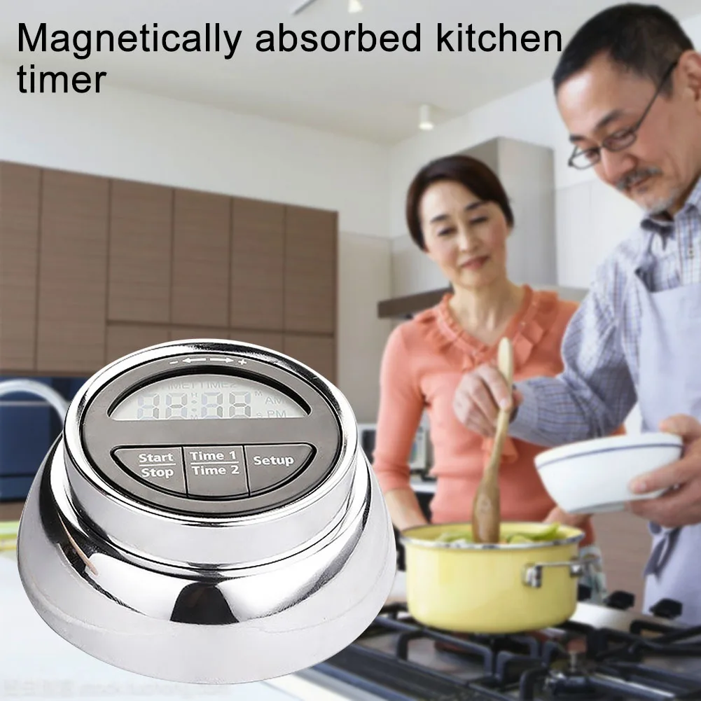 Домашний Будильник с таймером многофункциональный Круглый электронный студенческий кухонный таймер часы