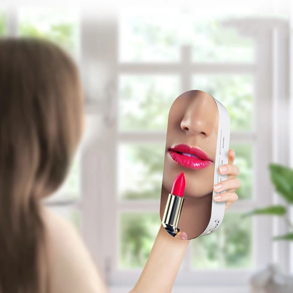 Цифровой зеркальный светодиодный Будильник термометр дисплей часы двойной USB