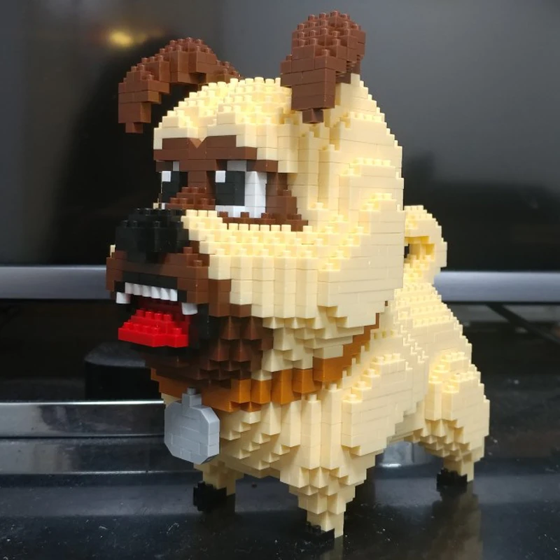 MOC Balody Хаски корги шнауцер собака персидский кот Орел Птица Кролик Утка животные