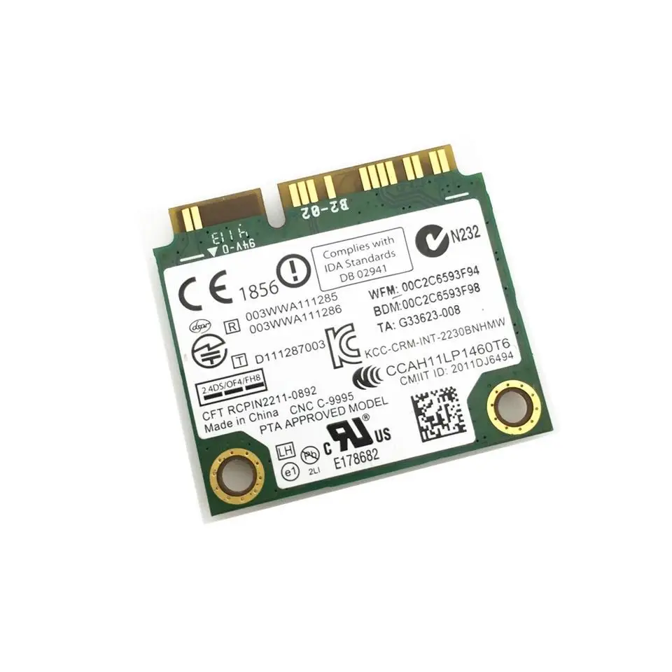 Для zenino беспроводной-N Intel 2230 беспроводной Bluetooth 4 0 Wifi N 300 M мини-карта pci-e 04w3765 для Y400