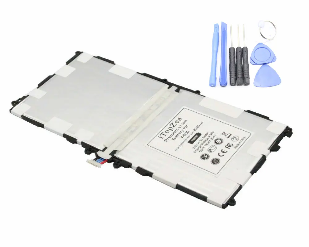 ITopZea 1x8220mAh T8220E T8220C Сменный аккумулятор для Samsung Galaxy Note 10 1 P600 T520 SM P601 P605 P607 +