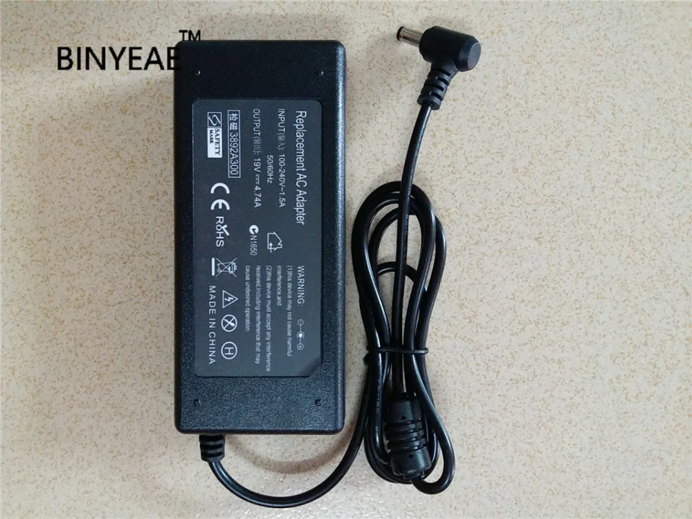 Универсальное зарядное устройство для ноутбуков Asus 19 в 4 74 А 90 Вт адаптер