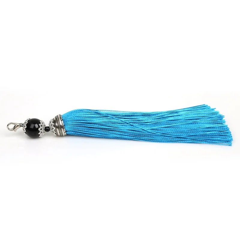 Wholesale Many Colors Silk Tassel Acrylic Beads Cap Charm for Bag Jewelry Findings Making Necklace Bracelet Mob Straps Keychain | Украшения
